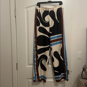 Zara Satin Print Pants
